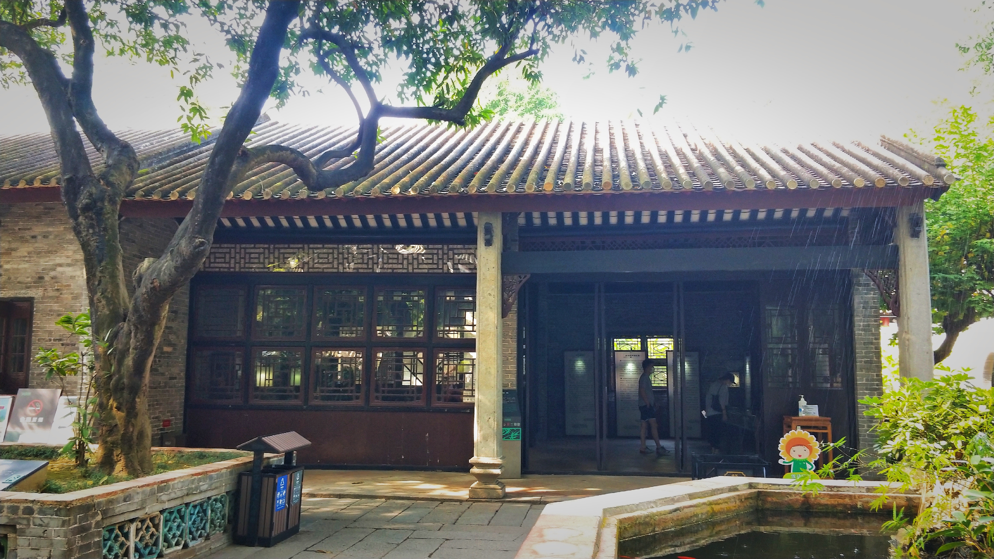 羊城八景彩色玻璃,顺德清晖园羊城八景图片