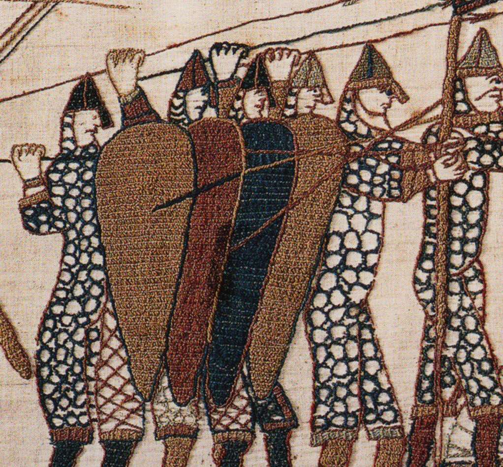 中世纪的挂毯,中世纪士兵装备穿戴过程