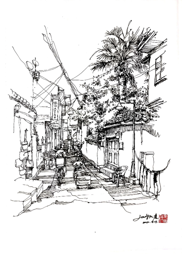 钢笔淡彩和钢笔速写什么区别,钢笔速写淡彩工具