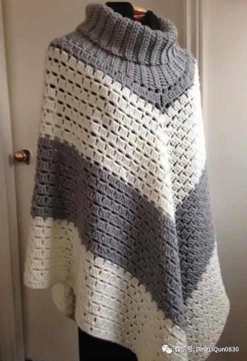 高档蕾丝钩花斗篷披肩防晒衣,针织披肩花样图片大全