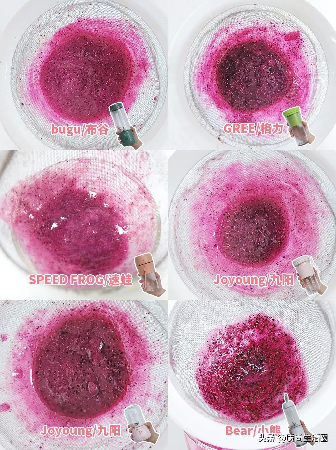 八叶刀头榨汁机小型评测,榨汁机四叶刀头对比六叶
