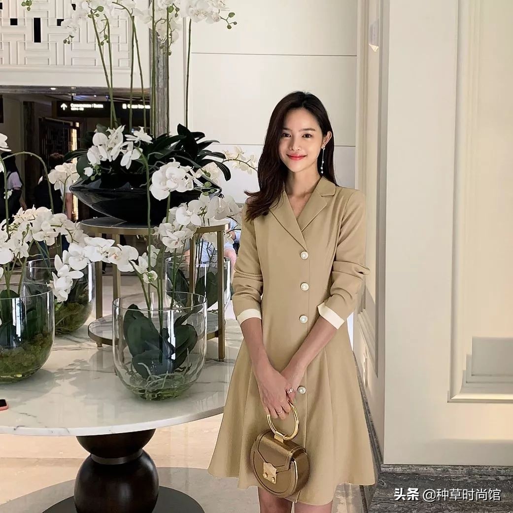 秋冬连衣裙长袖长款过膝修身气质,30套连衣裙搭配图