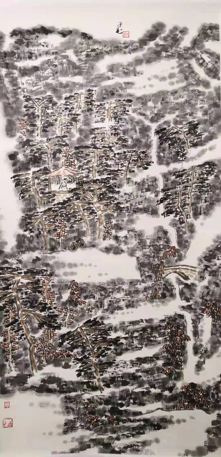 书法作品欣赏心中若有桃花源,历代名家绘画桃花源图