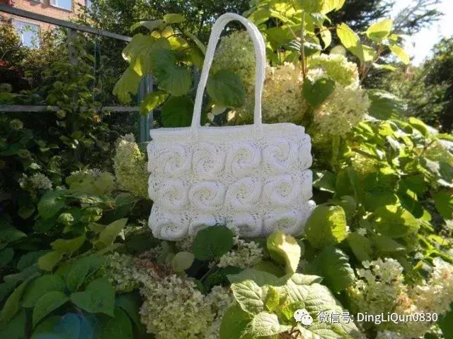 塑料袋编拖鞋,毛线编织浴花袋