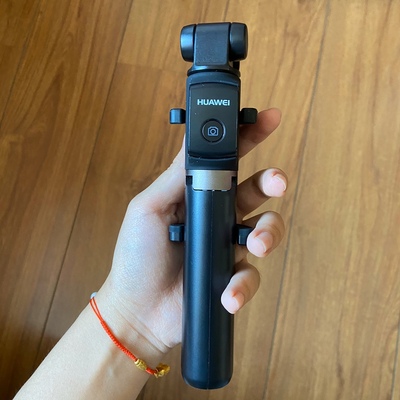 华为三脚架自拍杆af15怎么用,华为有线自拍杆的使用方法及操作