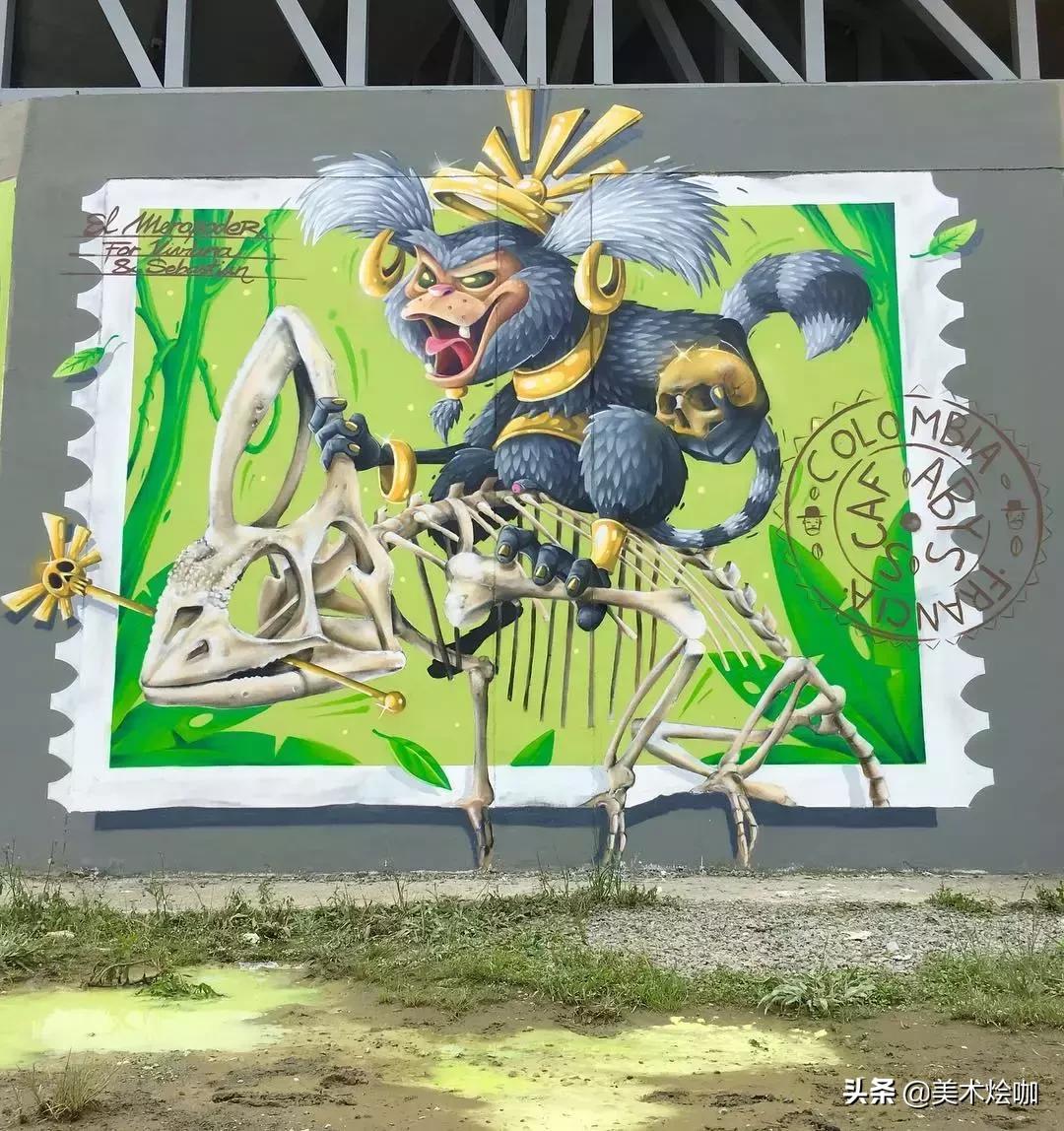 极具张力的墙绘作品,简单3d创意墙绘大全