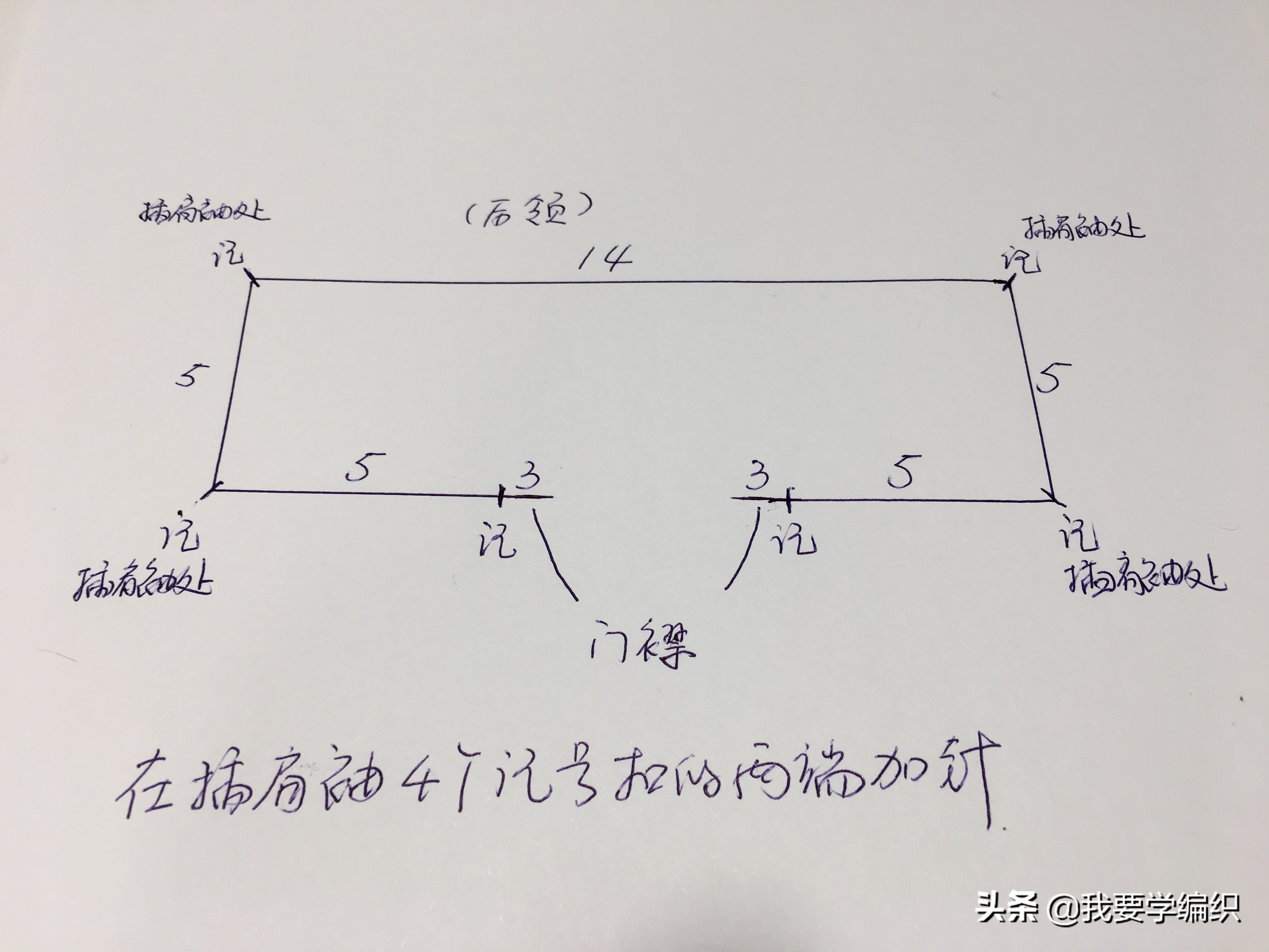 宝宝插肩袖开衫从下往上织的教程,织插肩方法从肩开始织