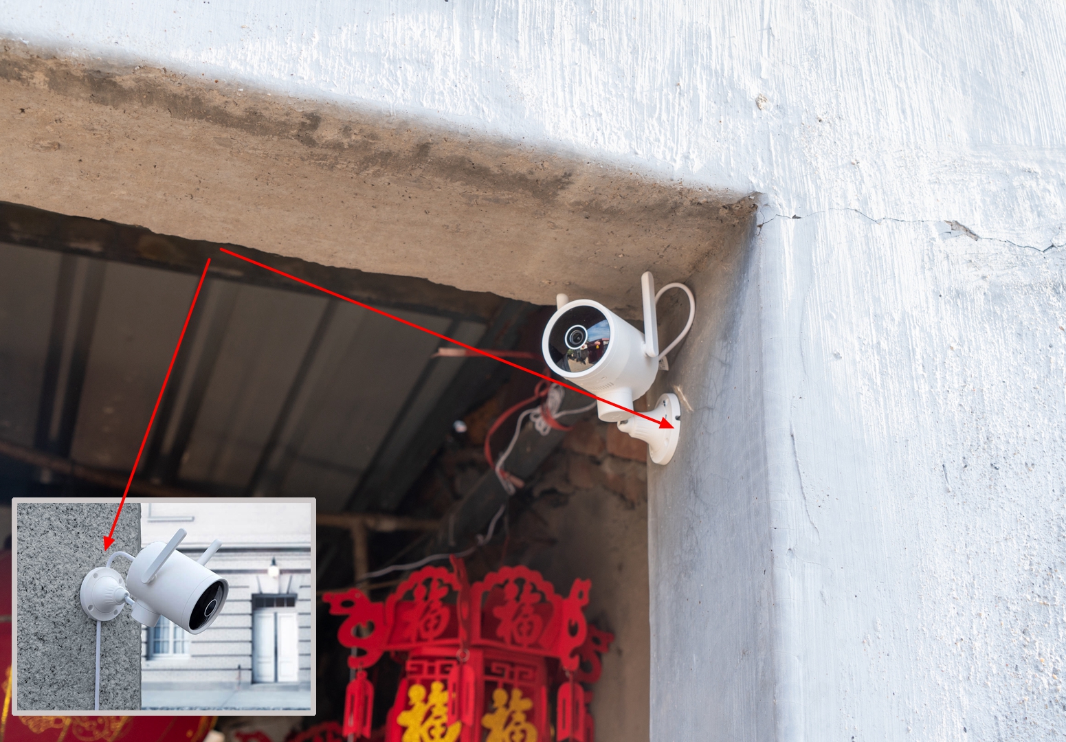 别墅360监控摄像头,创米小白n4户外摄像头拆解