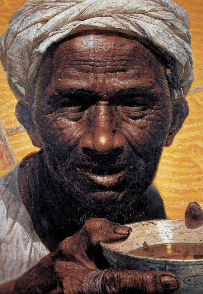 罗中立春蚕在哪展览,罗中立的油画春蚕图片