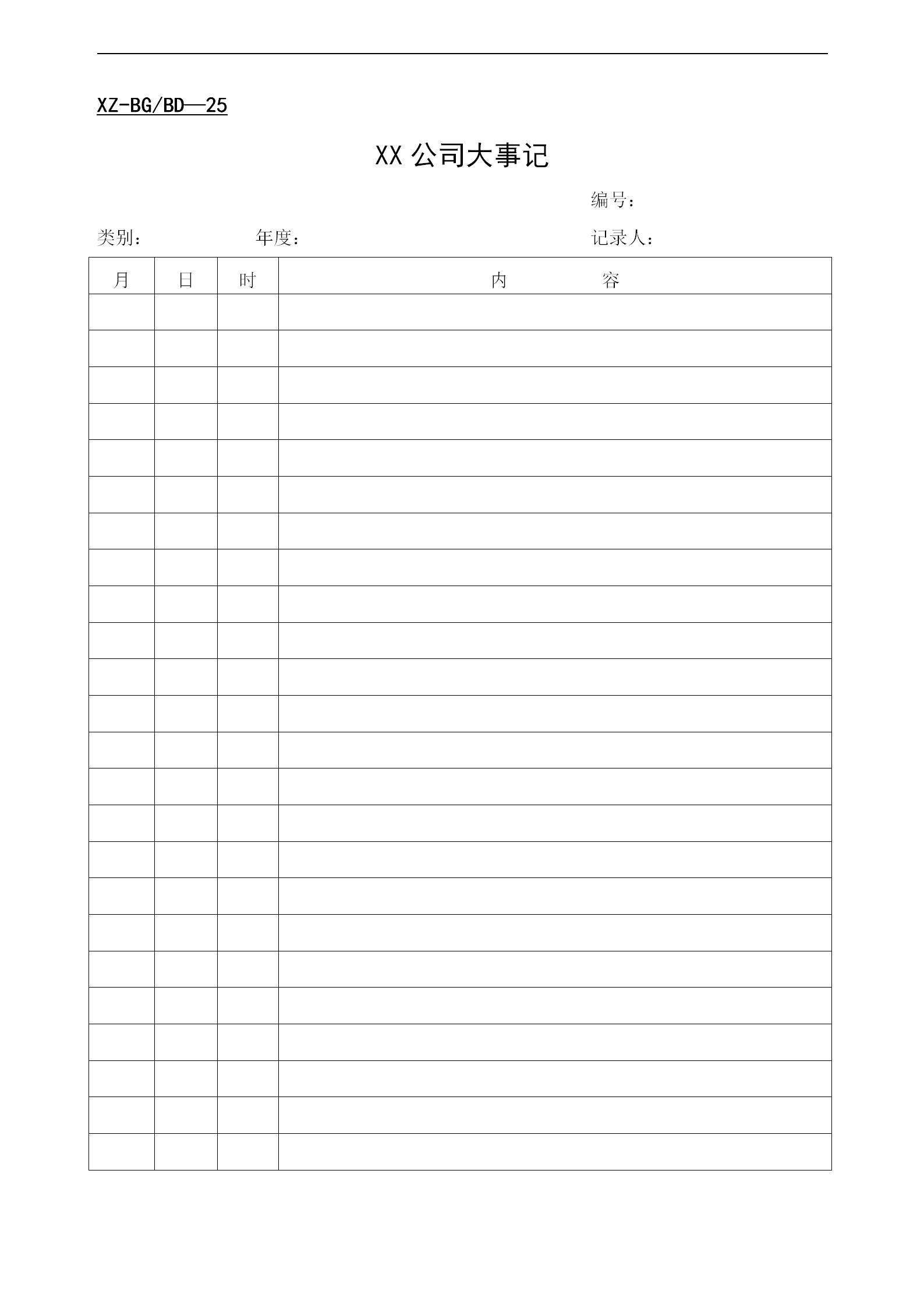 最实用的会议记录表格,办公会议记录表格