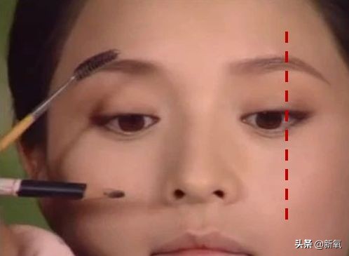 简单快捷适合各种脸型的毛眉画法,毛戈平标准眉形理论