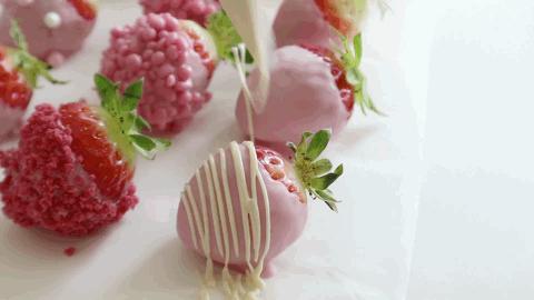 巧克力草莓,史上最简单能吃能装饰的情人节礼物