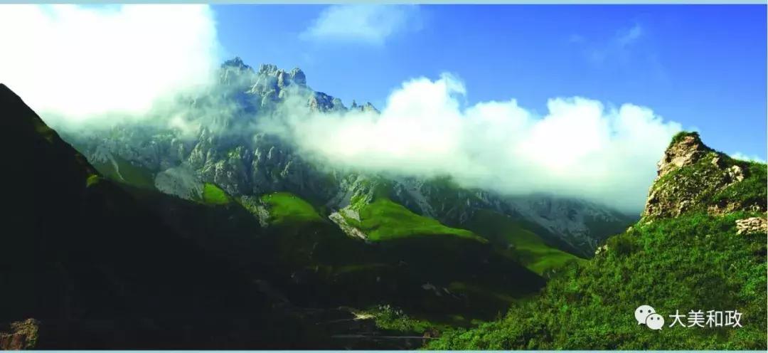 绿色和政春深夏浅风光好山美花浓待君来