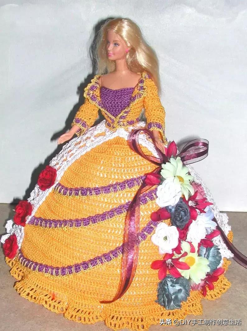 娃娃的衣服怎么钩简单,钩最简单的娃娃衣服教程