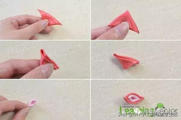 丝带做花带,做花带的教程