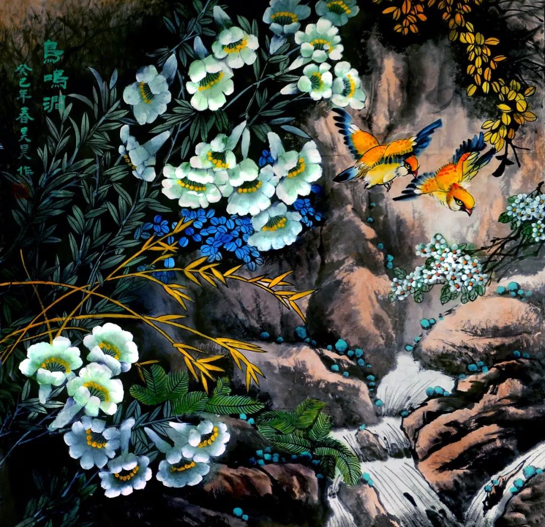 花鸟的作品欣赏,中式花鸟作品欣赏