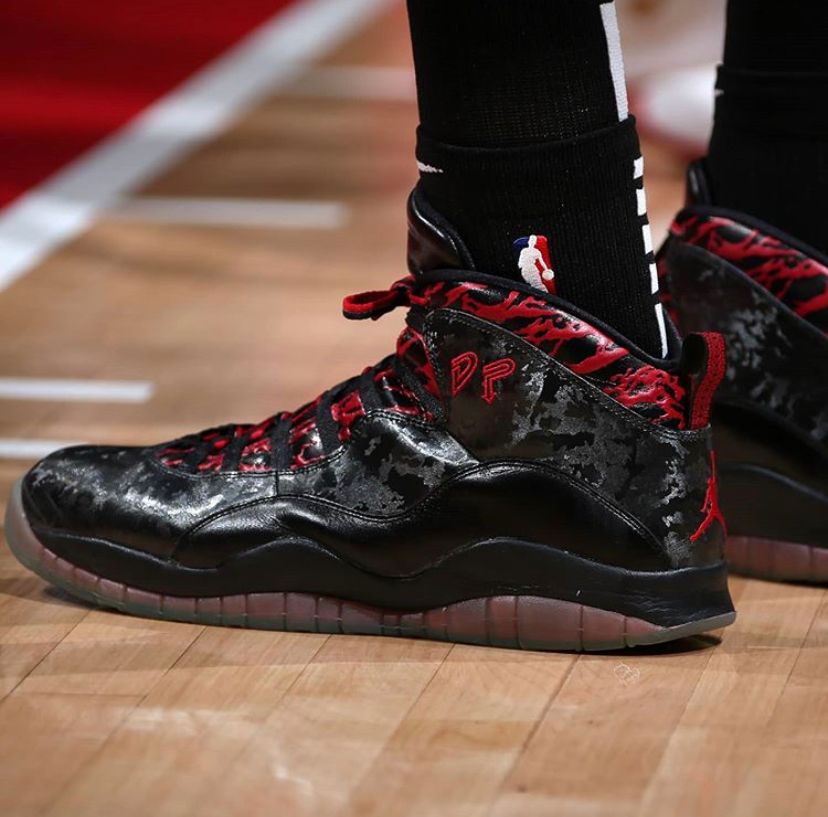 nba球星上脚球鞋塔克,nba鞋王塔克穿aj5