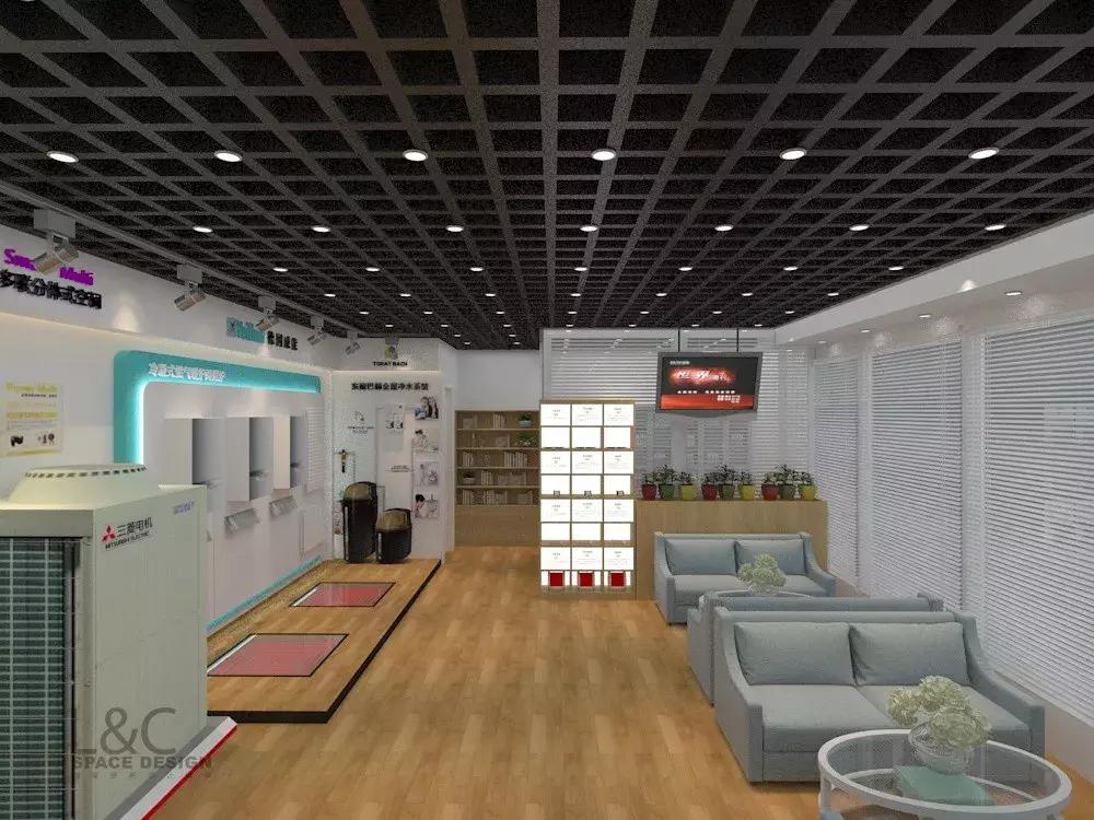 三菱电机中央空调100平方,三菱电机中央空调门店实景