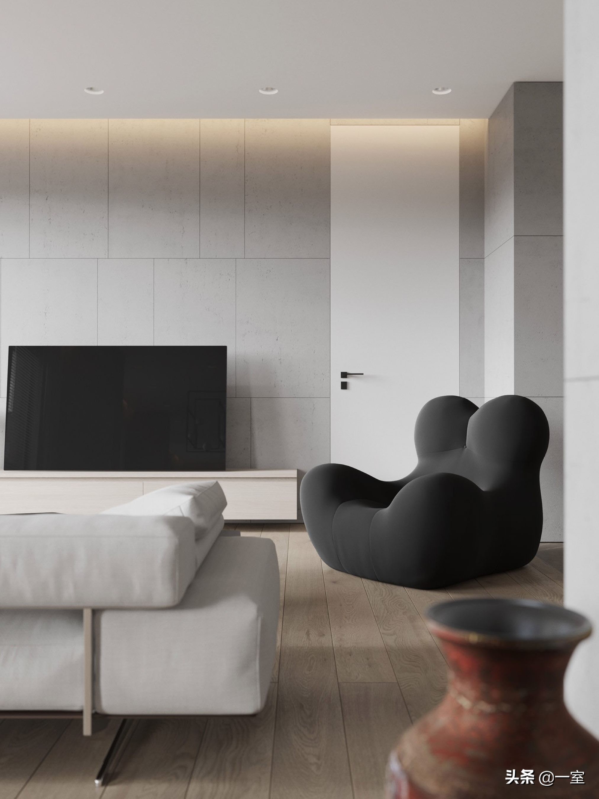 3.3米背景墙设计,客厅背景墙设计简约款