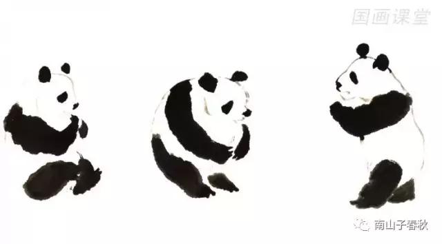 教你画大熊猫水彩画,黑色与白色的大熊猫怎么画才好看
