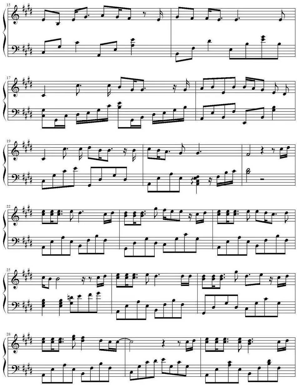 父亲简谱完整版曲谱,父亲完整版带简谱