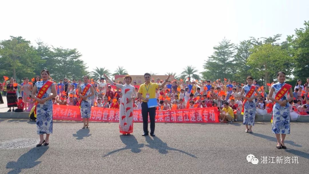 惊艳全国、破世界纪录!455名旗袍佳丽云集湛江遂溪玥珑湖