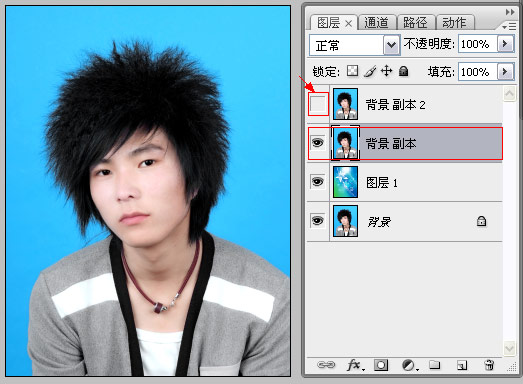 photoshop照片快速换底,photoshop照片换蓝底