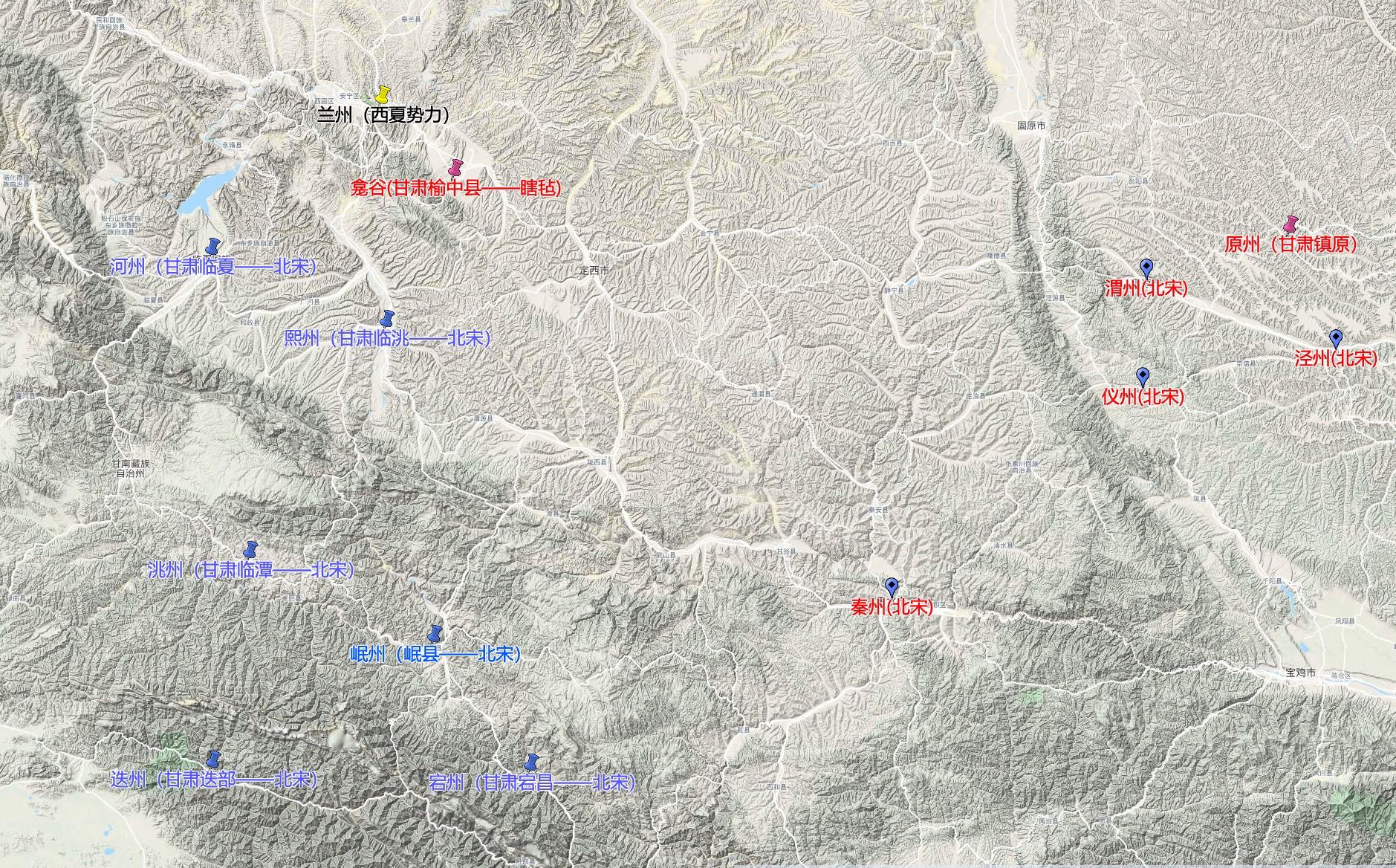 北宋北伐之战,北宋收复吐蕃哪个地方