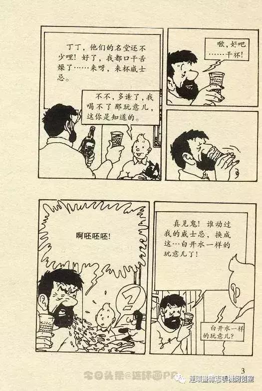 丁丁历险记之丁丁在刚果,丁丁历险记丁丁被石头绊倒