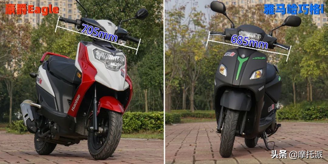 雅马哈巧格125i对比豪爵eagle,豪爵eagle125