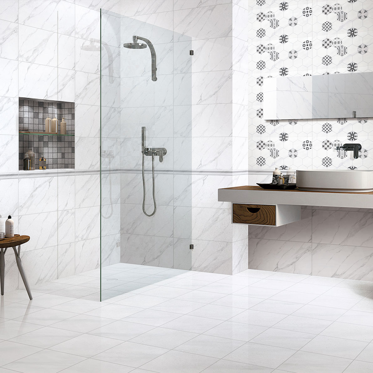 瓷砖不知选什么颜色的,瓷砖怎么选5种常见瓷砖横评