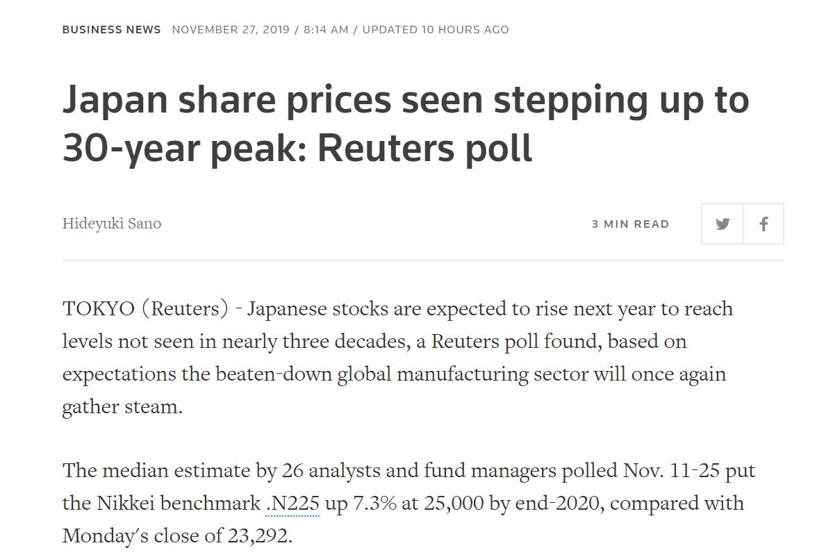 日本经济晴雨表,真实的日本经济晴雨表