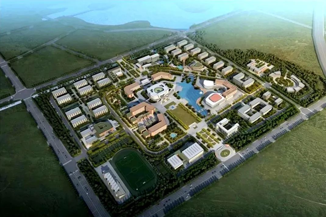 双湖环绕大学城,双湖奇观城东大学城