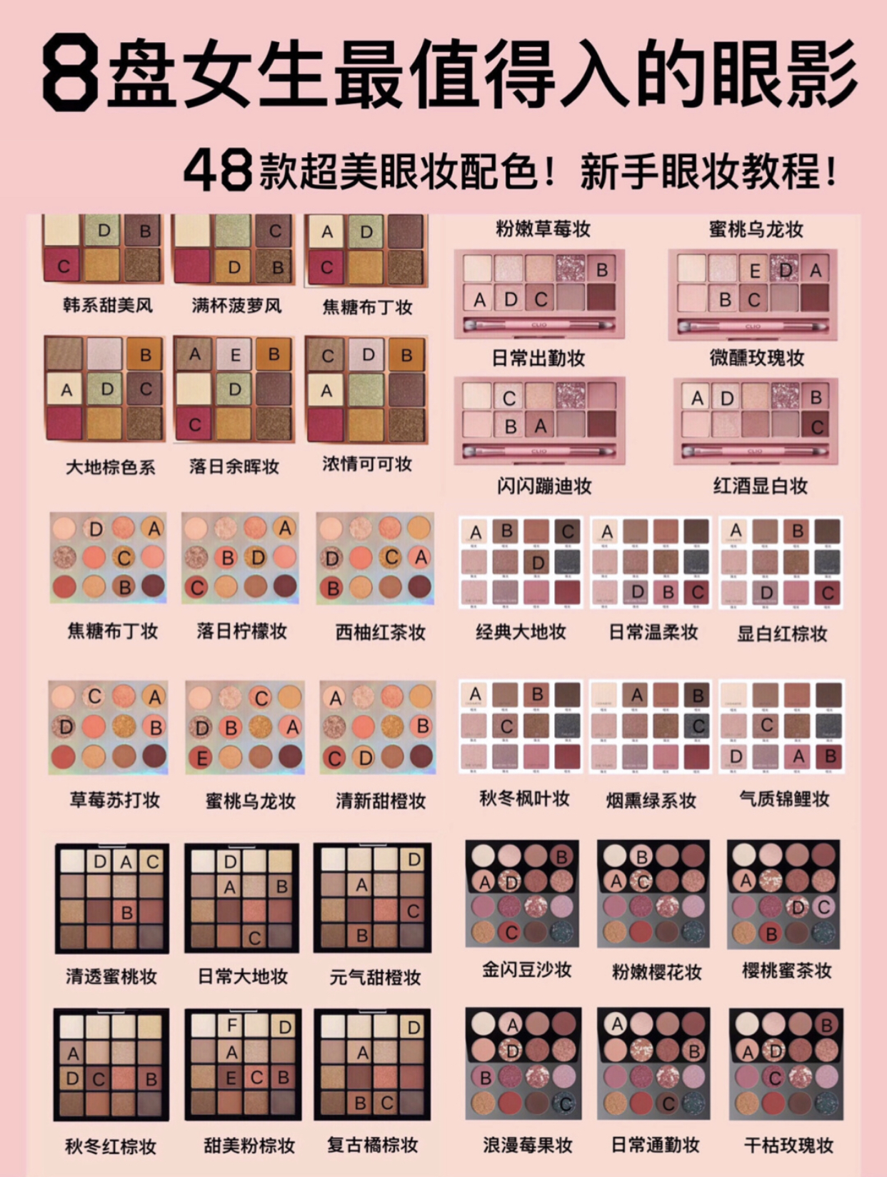 汉服眼妆眼影盘推荐,九色眼影盘新手眼妆教程