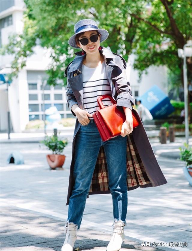 短风衣搭配烟管裤,风衣搭配烟管裤穿搭