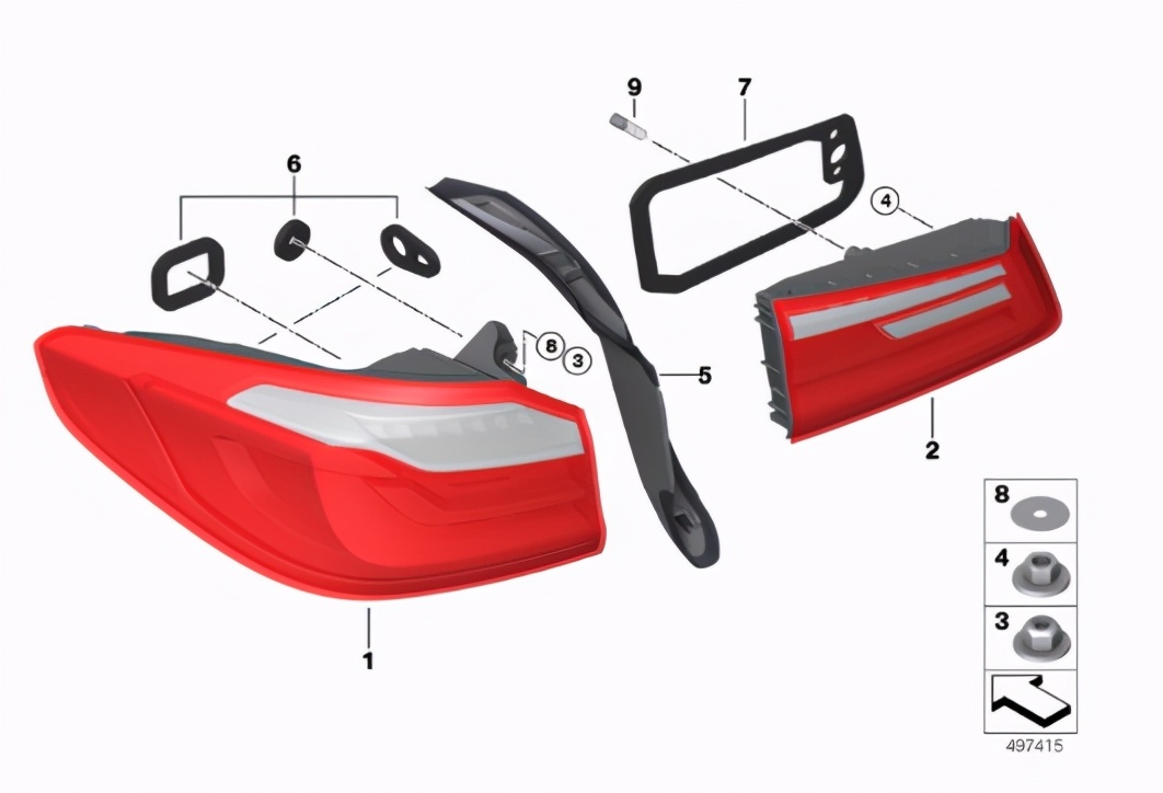 宝马5系灯罩子坏了有用吗,22款宝马5系灯罩修复