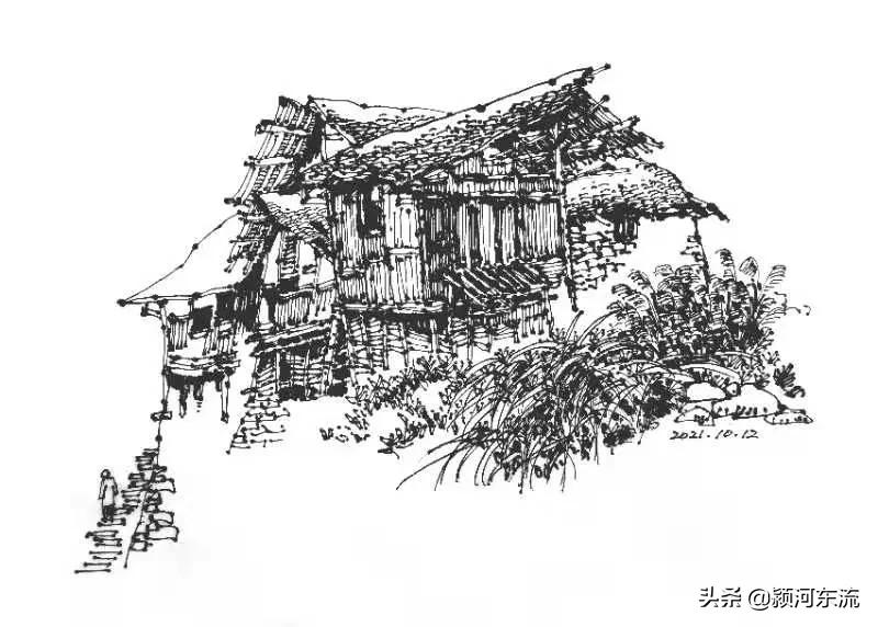 刘福建与他的钢笔画