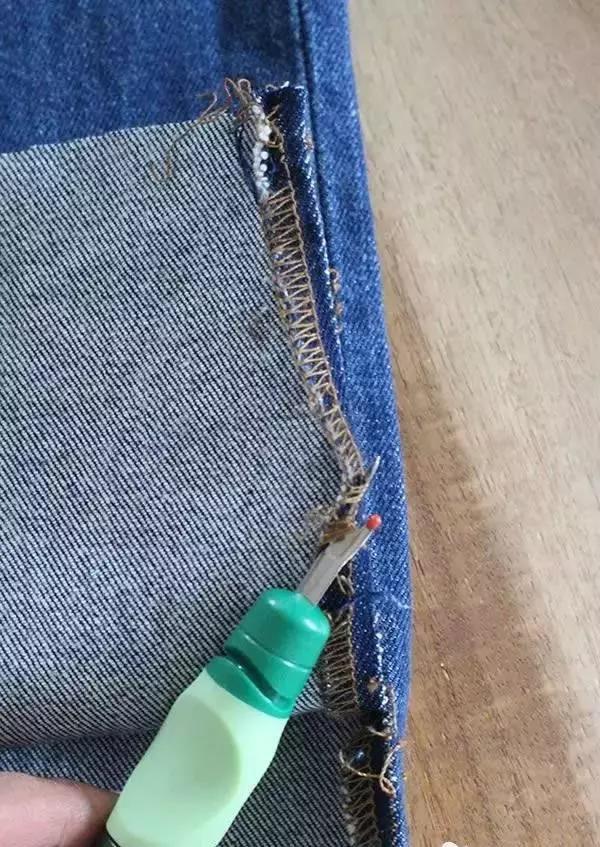 旧牛仔裤怎样改造流苏,家里面的废牛仔裤旧布料利用