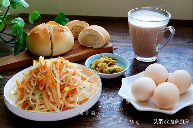 七天中式早餐,馒头发糕油条换着来,亲手做早餐,原来并不难!