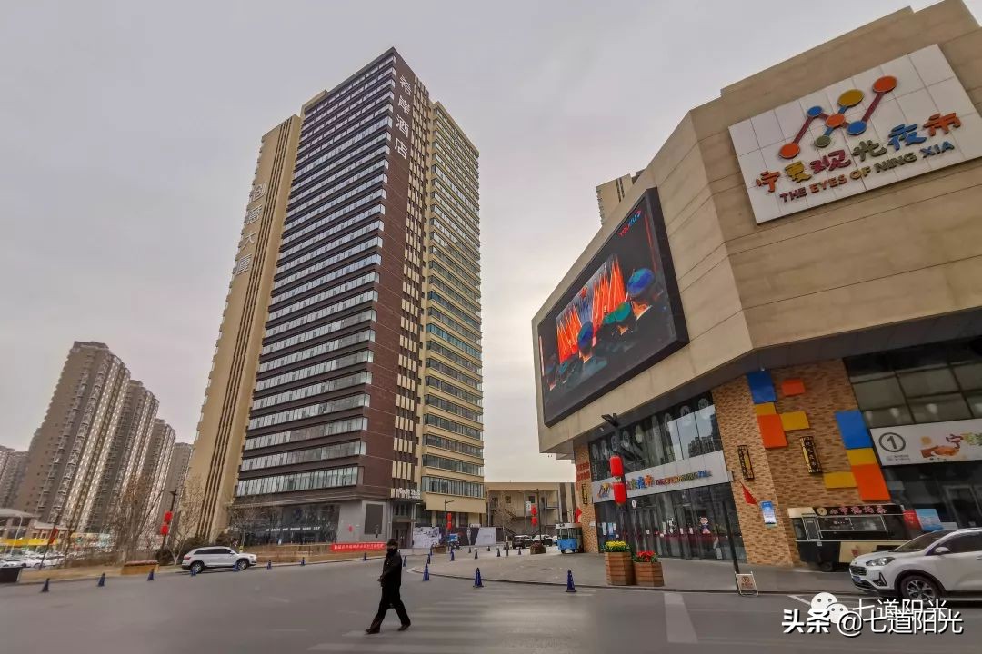 实拍银川的街景,银川市实景