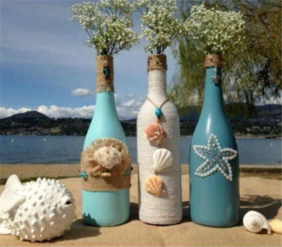 玻璃瓶改造简单又好看的装饰品,客厅玻璃瓶改造图片