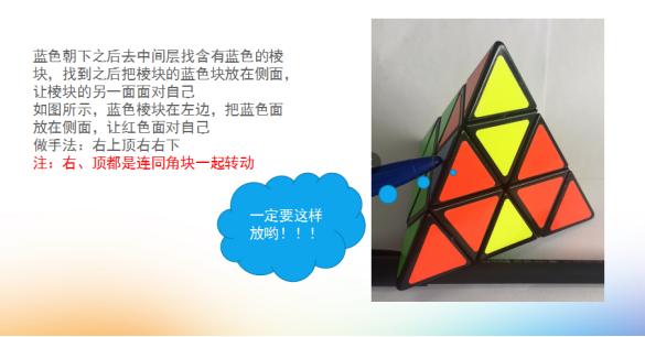 金字塔魔方剩三个块怎么还原 (哪几步可以复原金字塔魔方)