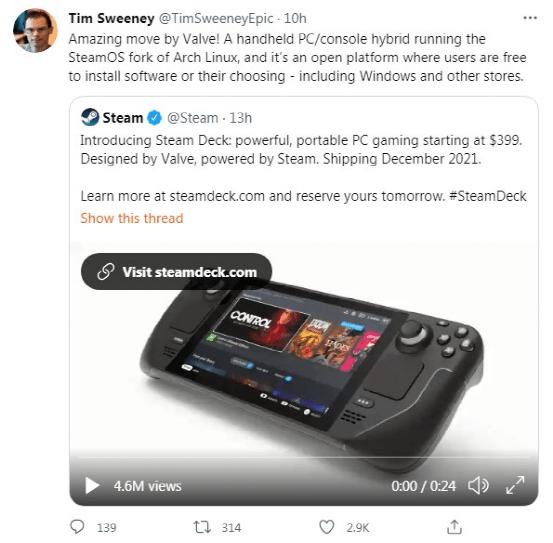 v社开发steam掌机,switch和v社掌机