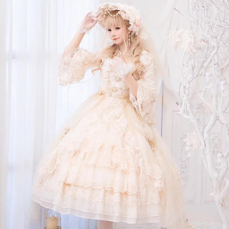 日常lo裙推荐素色花嫁,花嫁款lo裙