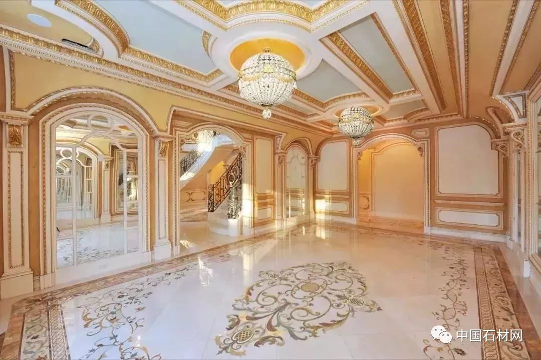 石材水刀加工方法,地面玄关石材水刀拼花效果图