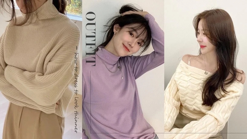 肩宽、脖子短怎么穿毛衣显瘦？7个穿搭技巧帮你「缩骨架」