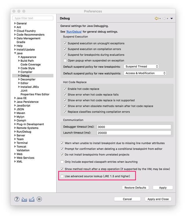 EclipsePhoton（4.8）单步调试StepOver,F6时，不能及时选中