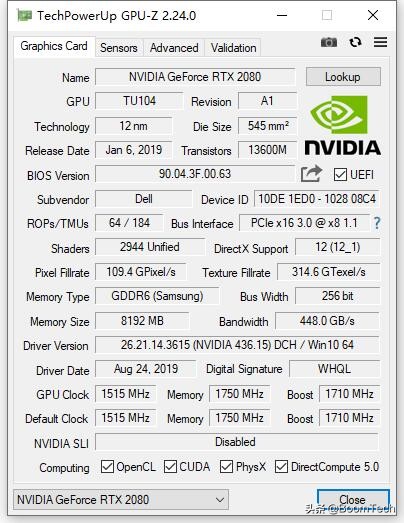 笔记本电脑显卡rtx20606g,笔记本电脑rtx2060显卡