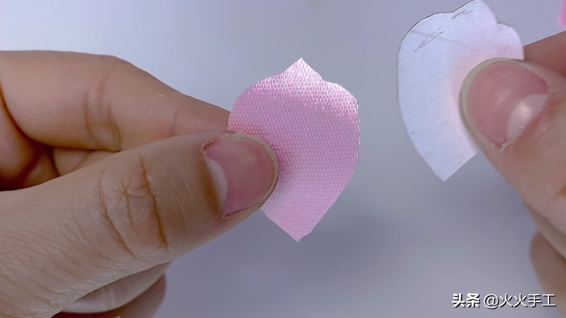 白浅的十里桃花，不用三生三世，在家用粉色丝带就可以很快完成