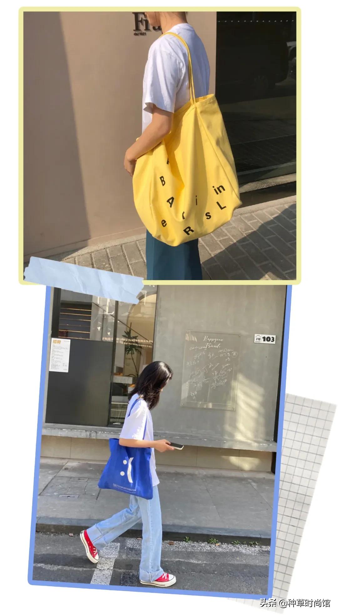 便宜好看帆布包超大种草,好看又实用平价的帆布包